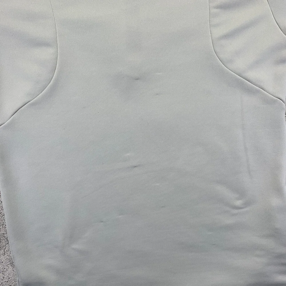 Adidas Pullover Mens Small White 3‎ Stripe Quarter Zip Long Sleeve Athletic Golf